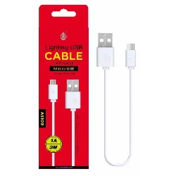 cable micro usb pour ps4, xbox one 3 mètres blanc as109