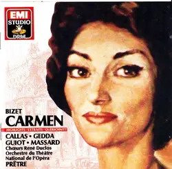 cd bizet - callas - gedda - guiot - massard - chœurs rené duclos - orchestre du théâtre national de l'opéra de paris - prêtre - ca