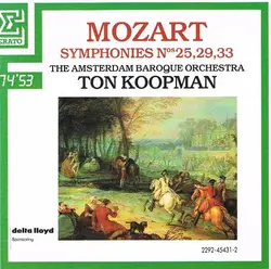 cd mozart - ton koopman, the amsterdam baroque orchestra - symphonies nos 25, 29, 33 (1990)