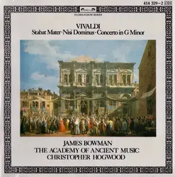 cd vivaldi, james bowman, the academy of ancient music, christopher hogwood - stabat mater - nisi dominus - concerto in g minor (1