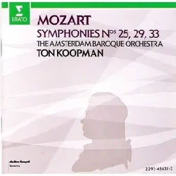 cd wolfgang amadeus mozart - symphonies nos 25, 29, 33 (1990)