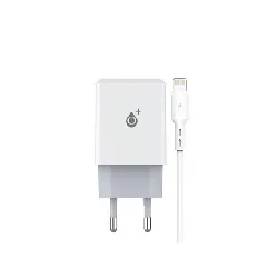 chargeur 2 ports avec cable iphone lightning 2,4a