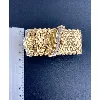 important bracelet manchette or ornée de lignes de diamants or 750 millième (18 ct) 136,88g