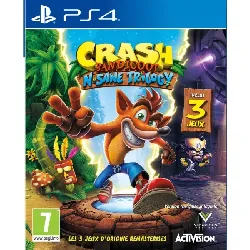 jeu ps4 crash bandicoot  n. sane trilogy - [jeu pour ps4]