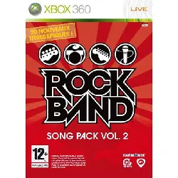 jeu xbox 360 rock band song pack volume 2