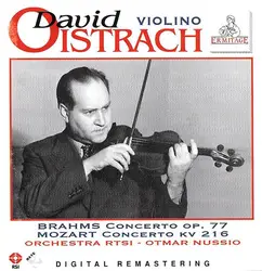 cd brahms, mozart - david oistrach - orchestra rtsi, otmar nussio - brahms concerto op. 77 / mozart concerto kv 216 (1995)