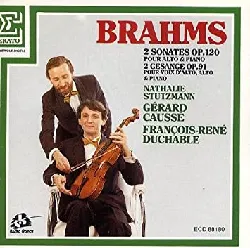 cd johannes brahms - 2 sonates op.120 pour alto & piano / 2 gesänge op.91 pour voix d'alto, alto & piano (1986)
