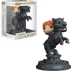 figurine funko! pop - harry potter - movie moments -  ron weasley  riding chess piece 21 cm
