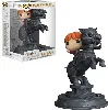 figurine funko! pop - harry potter - movie moments -  ron weasley  riding chess piece 21 cm