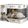 figurine funko! pop - harry potter n°93 - harry potter, hermione et ron sur le dos du dragon de gringotts (50815)