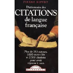livre dictionnaire des citations de la langue française