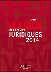livre lexique des termes juridiques 2014 - 21e éd