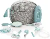 babymoov - trousse de soin & de toilette pour bébé, 9 accessoires, bleu