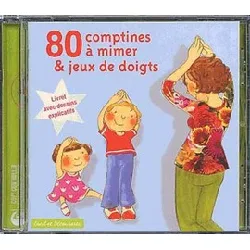 cd 80 comptines à mimer et jeux de doigts