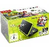 console new nintendo 2ds xl + mario kart 7 - noir & citron vert