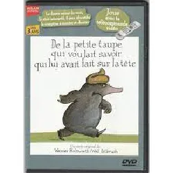 dvd de la petite taupe qui voulait savoir qui lui avait fait sur la tête