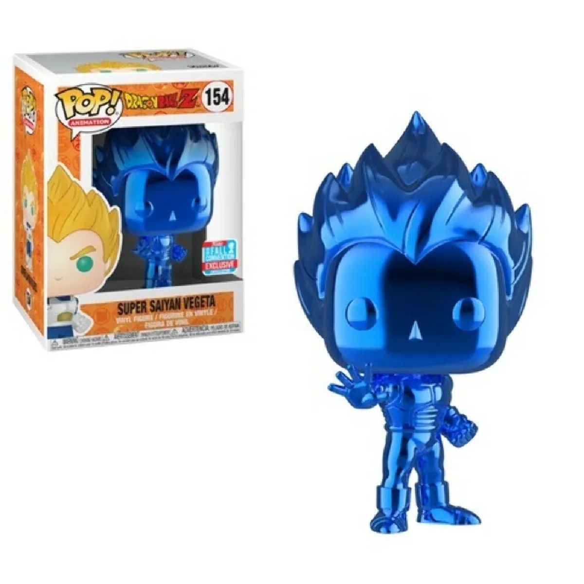 Funko Figurine Pop! Super Saiyan Vegeta Bleu Chrome Dragon Ball