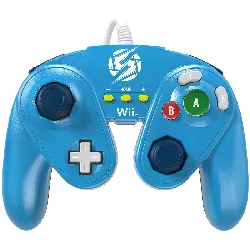 manette filaire pdp wired fight pad metroid samus bleu - compatible  nintendo wii u