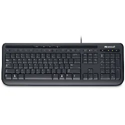 microsoft wired keyboard 600 - clavier - usb - français - noir