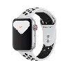 montre connectée apple watch nike series 5 (gps + cellular) - boitier 44 mm aluminium argent avec bracelet sport nike platine pure
