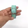 montre guess quartz acier carré bracelet cuir vert menthe