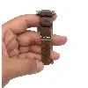 montre guess quartz acier rectangulaire logos sur bracelet double cuir brun