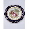 assiette limoges en porcelaine bleu de four diamètre 25cm