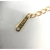 bracelet chat maille forçat en acier doré