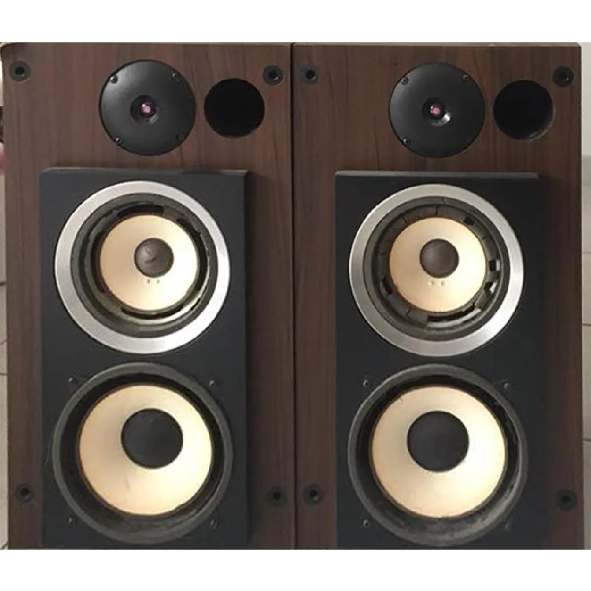 Enceintes Siare Marron - Haut-parleurs Avant Filaires 100W RMS - Modèle Dl200 2010