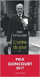 livre l'ordre du jour - prix goncourt 2017