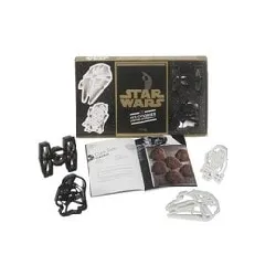 livre star wars, les cookies contre - attaquent : coffret cuisine avec 4 emporte - pièce collector