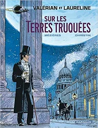 livre valerian ancienne édition, tome 7: sur les terres truquées.
