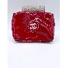 trousse chanel rouge étoiles en synthétique 14,5 x 12cm