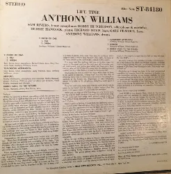 vinyle anthony williams - life time (1964)