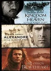 dvd coffret epopees : braveheart ; alexandre ; kingdom of heaven