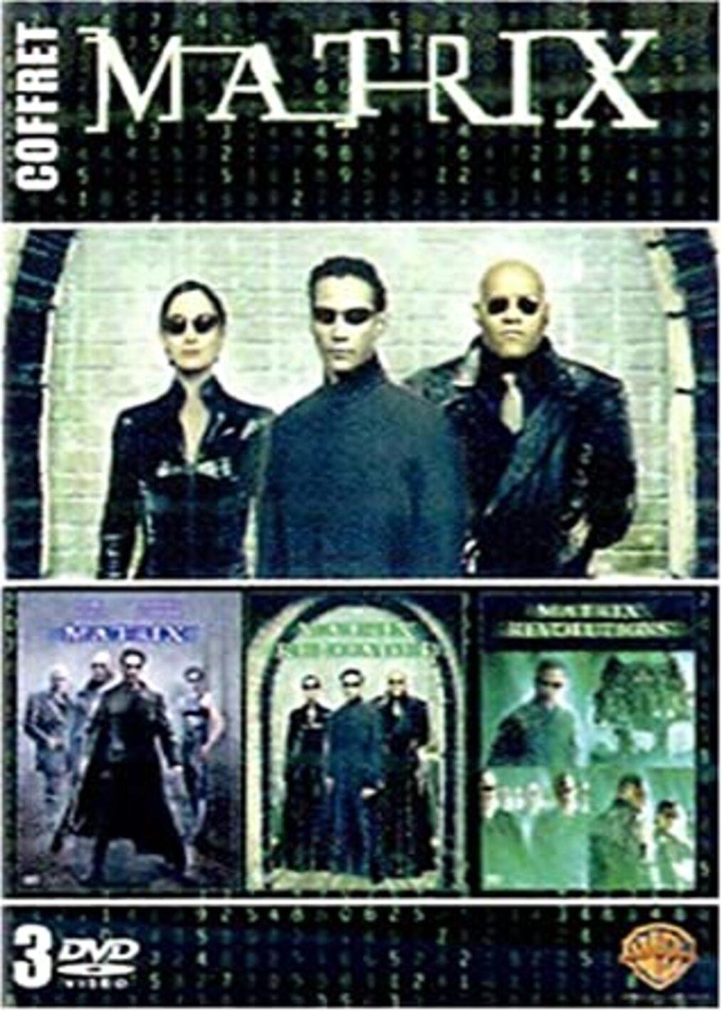 Dvd Coffret Matrix 3 DVD : Matrix / Matrix Reloaded / Matrix Revolutions
