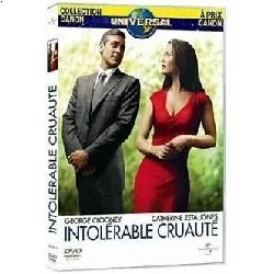 dvd intolérable cruauté - edition belge
