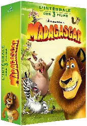 dvd trilogie madagascar 1 à 3 - coffret 3 dvd