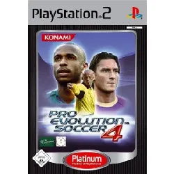 jeu ps2 pro evolution soccer 4 edition platinum