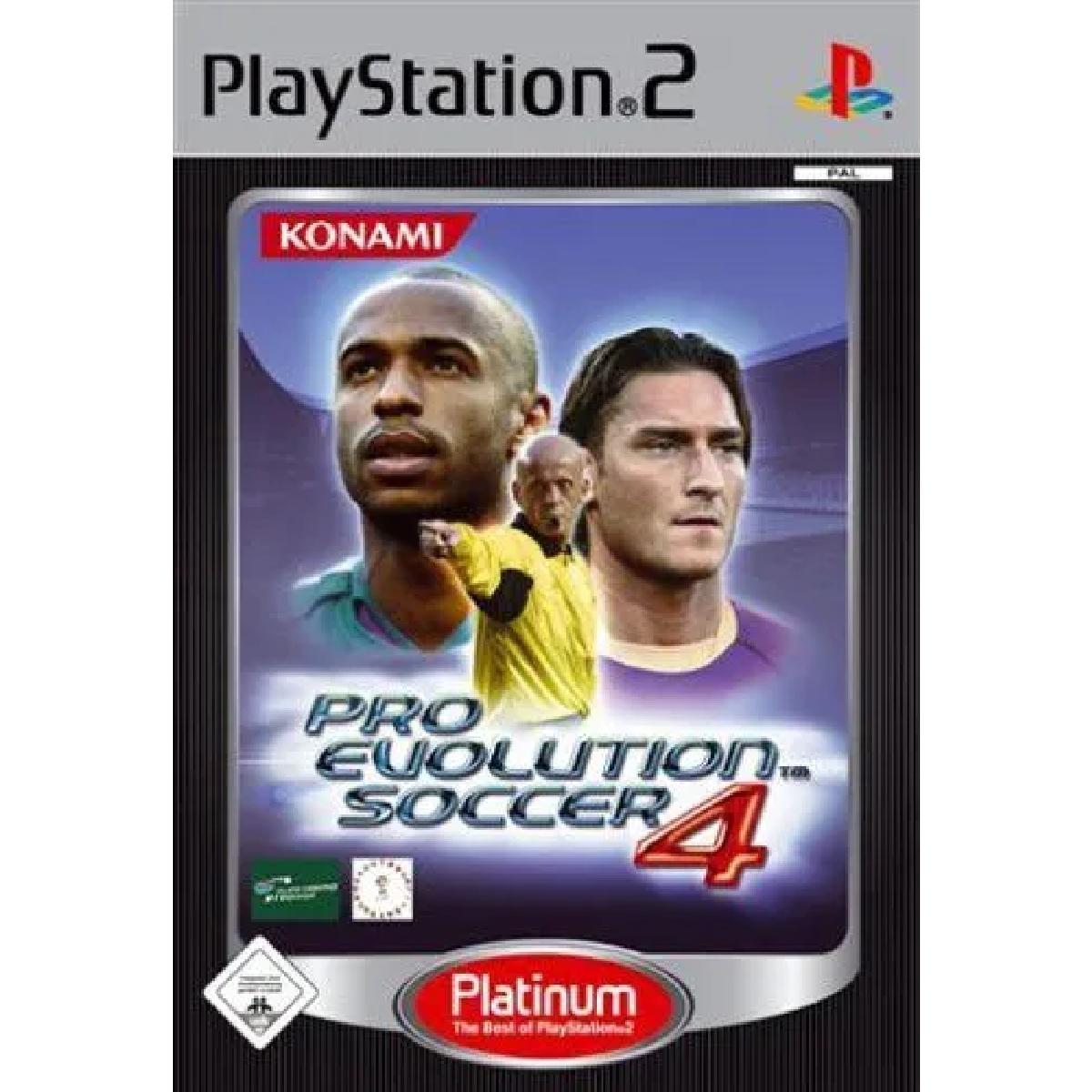 Jeu Ps2 Pro Evolution Soccer 4 Edition Platinum 