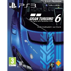 jeu ps3 gran turismo 6 (edition anniversaire)