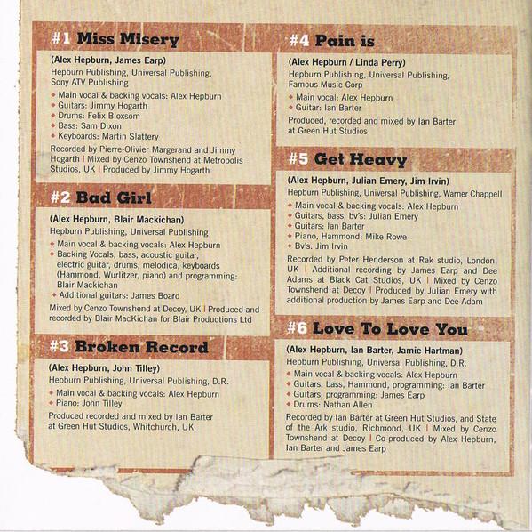 Cd Alex Hepburn - Together Alone (2013)