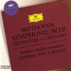 cd beethoven, berliner philharmoniker, herbert von karajan - symphonie no.9 / ouvertüre »coriolan« (1995)