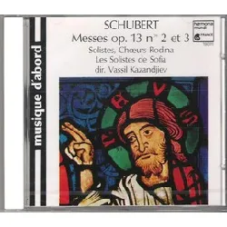 cd franz schubert - messes op.13 nos 2 et 3 (1988)