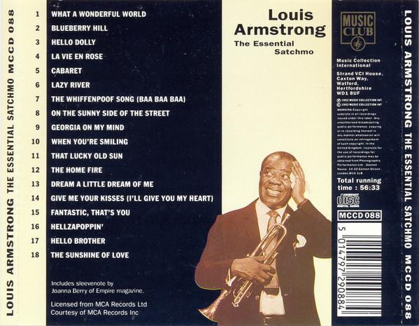 Cd Louis Armstrong - The Essential Satchmo (1992)