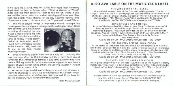 Cd Louis Armstrong - The Essential Satchmo (1992)