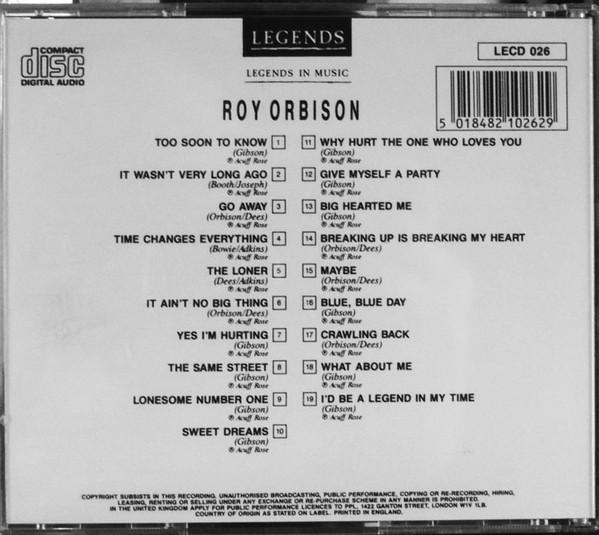 Cd Roy Orbison - Legends In Music