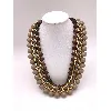 collier agatha doré maille gourmette avec perles fantaisies