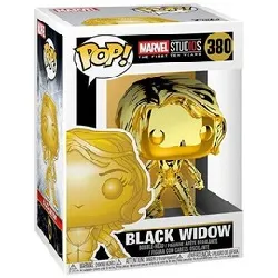 figurine funko! pop - marvel - black widow gold - 380
