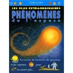 livre les plus extraordinaires phénomènes de l'espace